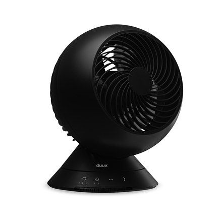 Duux | Fan | Globe | Table Fan | Black | Diameter 26 cm | Number of speeds 3 | Oscillation | 23 W | 